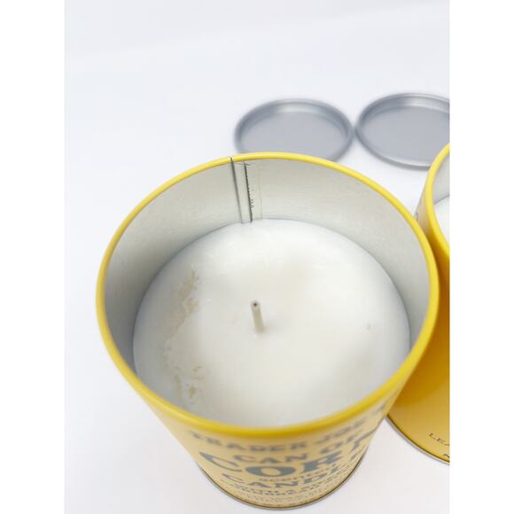 2x TRADER JOE'S Can of Corn Scented Candle Cornbread Scent 9oz Soy Wax Lead Free - Picture 7 of 8